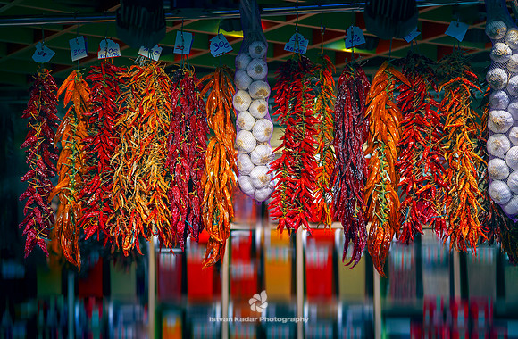 Chili Peppers, La Boqueria Market, Barcleona, Spain