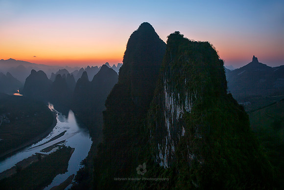 Dawn at Xianggang Hill, China