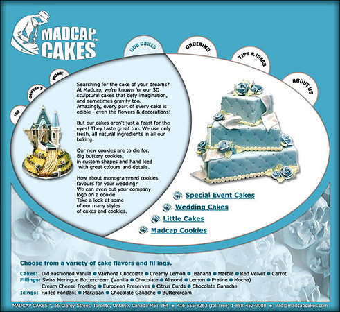 Website Design for Premium Cake Company