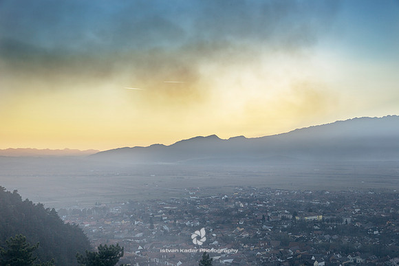 View Of Rasnov From The Medieval Fortress and Citadel, Transylva