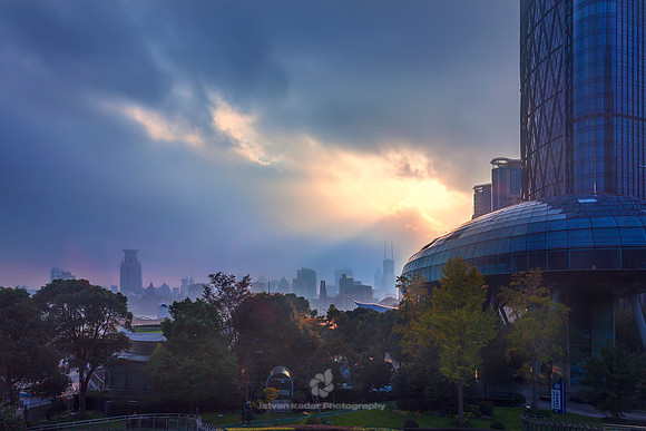 Sunset in Shanghai