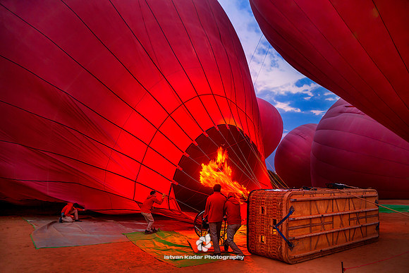 Preparing Balloon to Fly