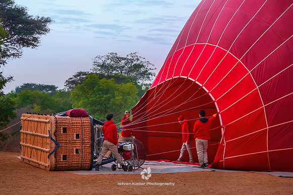 Preparing Balloon to Fly