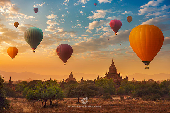 Ballooning Over Bagan
