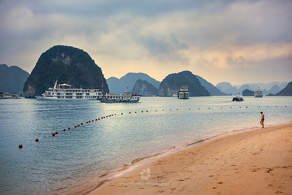 Beach in Ha Long Bay, Vietnam