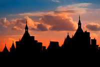 "The Royal Horseguards", silhouette, 1880-1889, Architecture, "British Culture", "Building Exterior", "Capital Cities", England, "Famous Place",  "National Landmark", "London - England", "National Lib