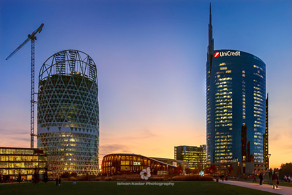 Piazza Gae Aulenti, Milano, Italia