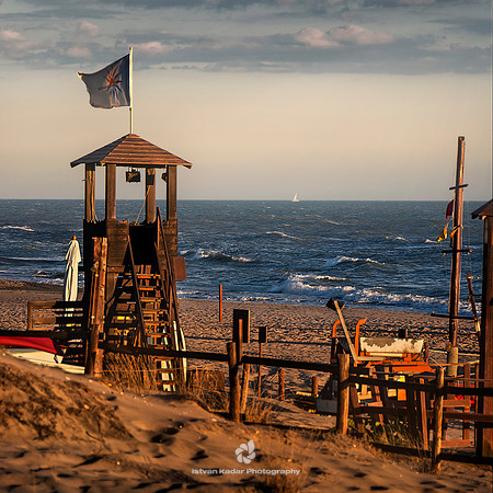 Lifeguard Hut on Capocotta Beach