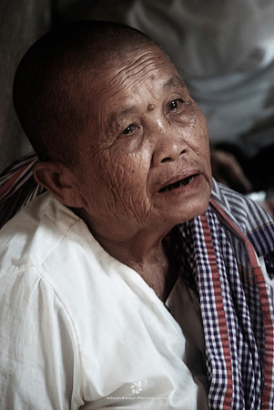 Old Lady at Angkor Wat