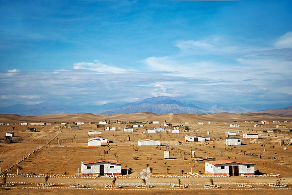 Adobe Houses in a Desert Village