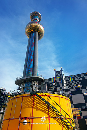 Spittelau Waste Incineration Plant, Vienna, Austria