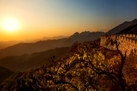 Sunset at the Great Wall of China