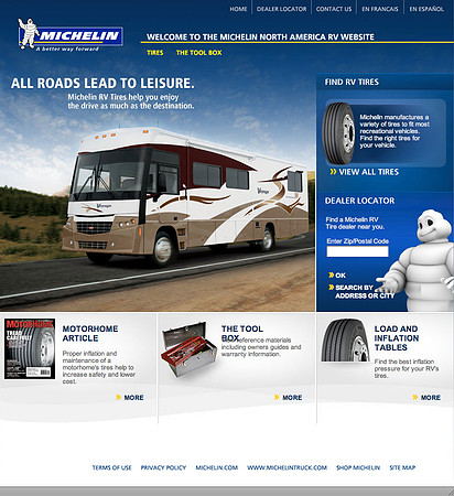 Website Design for Michelin Tire