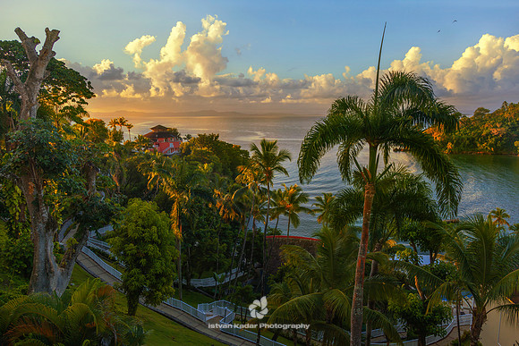 Caribbean, "Dominican Republic", Samana, building, clouds, green, palm, resort, summer, town, tree, tropical, vacation