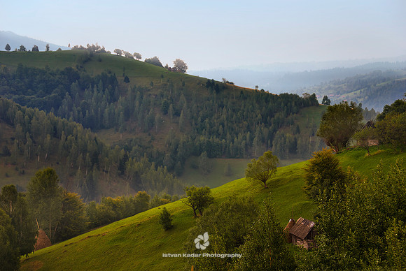 Homes in the Carpathian Mountains