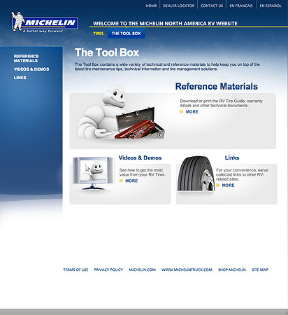 Website Design for Michelin Tire