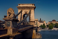 "Animal Representation", Architecture, "Bridge - Man Made Structure", Budapest, "Built Structure", "Capital Cities", "Carving - Craft Product", "Chain Bridge", City, "Clear Sky", "Colour Image", Cultu