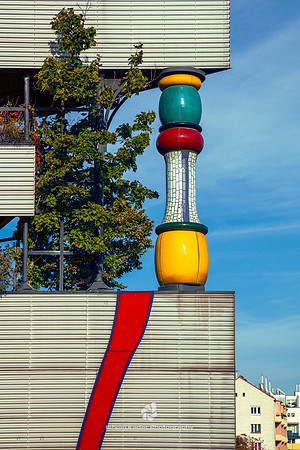 Column in Hundertwasser Style, Vienna