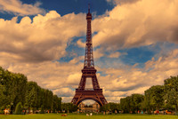 "19th Century Style", Arch, Architecture, Art, "Capital Cities", Cloudy, "Eiffel Tower", Europe, "Famous Place", France, "French Culture", "International Landmark", Iron, Metal, Outdoors, Paris, Paris