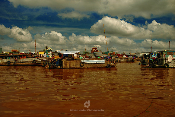 Floating Market, Mekong Delta, Vietnam