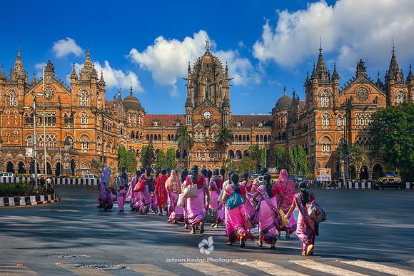 Chhatrapati Shivaji Terminus Train Station, Mumbai, India